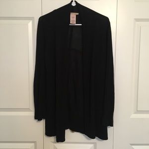 MAKE AN OFFER Black Philosophy Long Cardigan